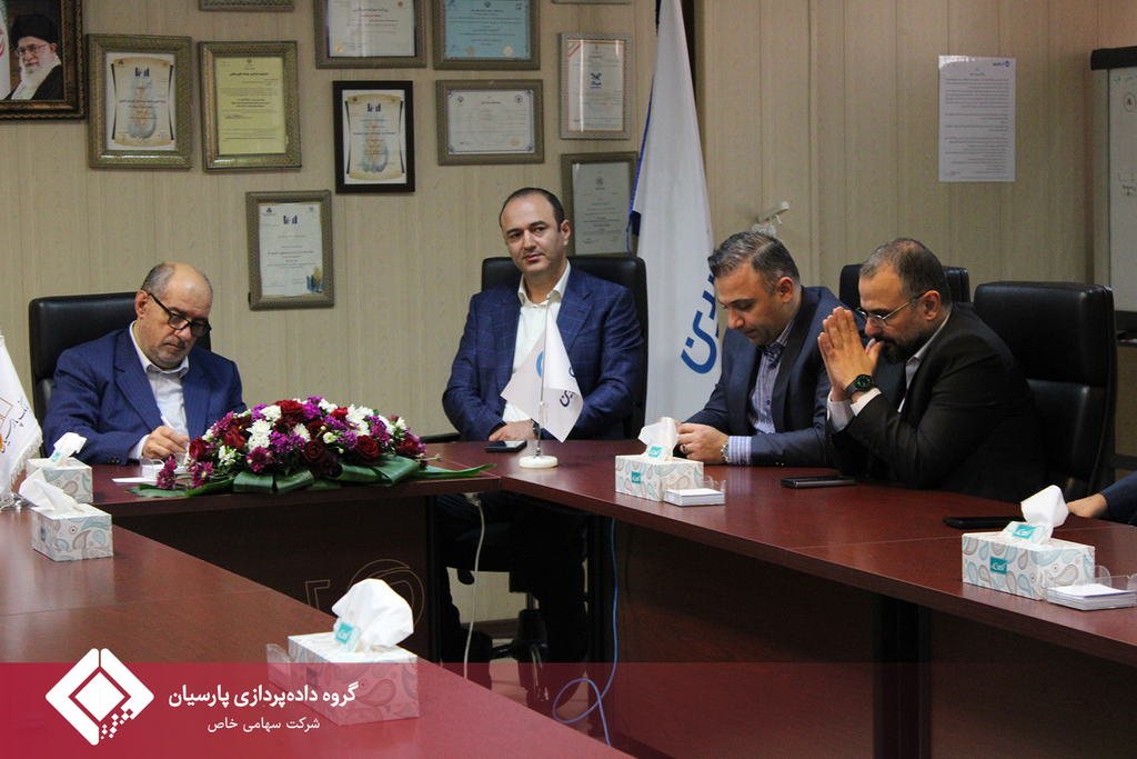 بازدید مدیرعامل محترم بانک پارسیان از شرکت تأمین خدمات سیستم‌های کاربردی کاسپین