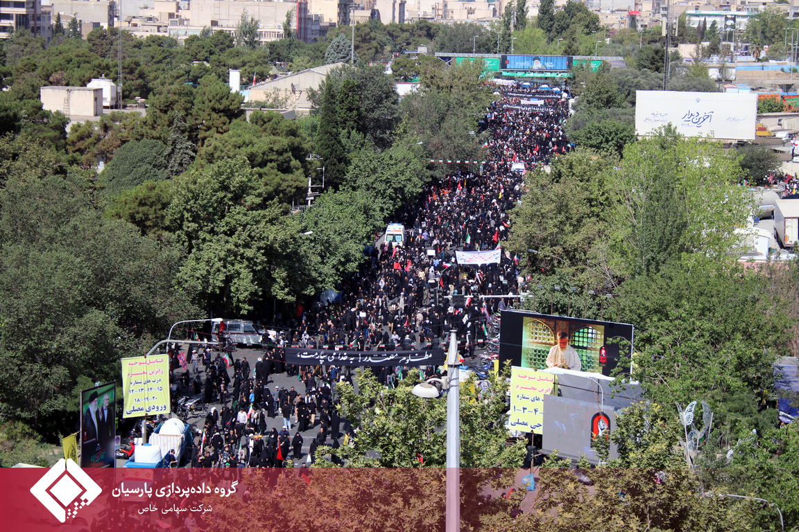 تداوم خدمات گروه داده پردازی پارسیان در روز دوم مراسم وداع رهبر شهید؛ استقبال گسترده زائران و میزبانی در موکب پارسیان